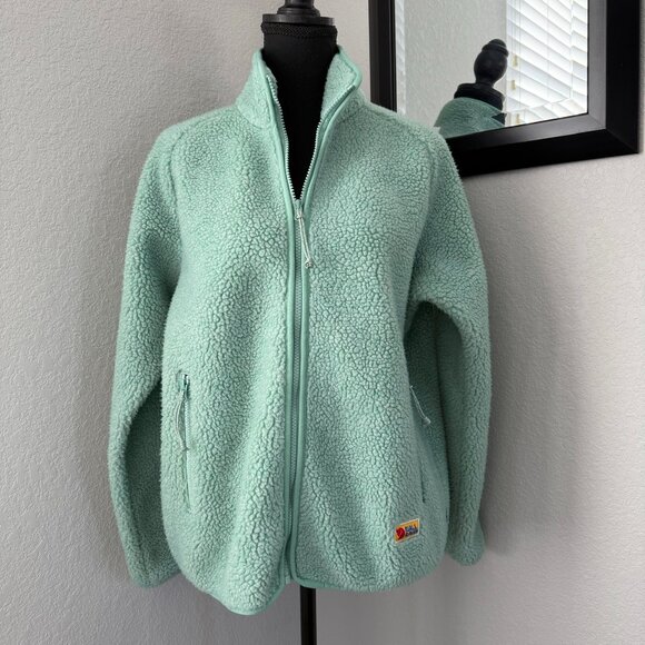 FJALLRAVEN Vardag Pile Full Zip Fleece Jacket Aloe Green Medium - Picture 2 of 12